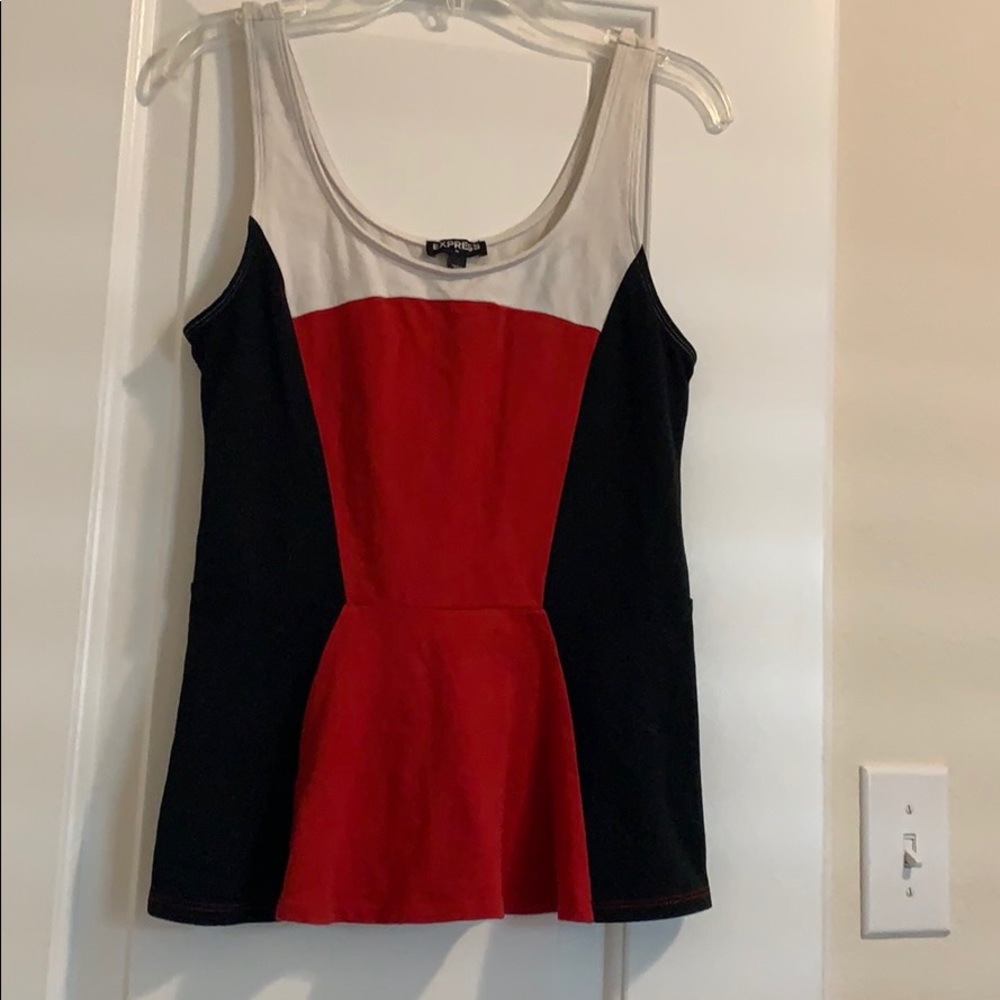 Express flare tank top
